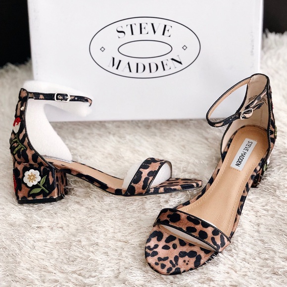 Steve Madden Shoes - ✨New STEVE MADDEN Inca Leopard Embroidered Sandals